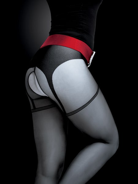 PROVOKE eroottiset sukkahousut avoin lantio 20 den mustat